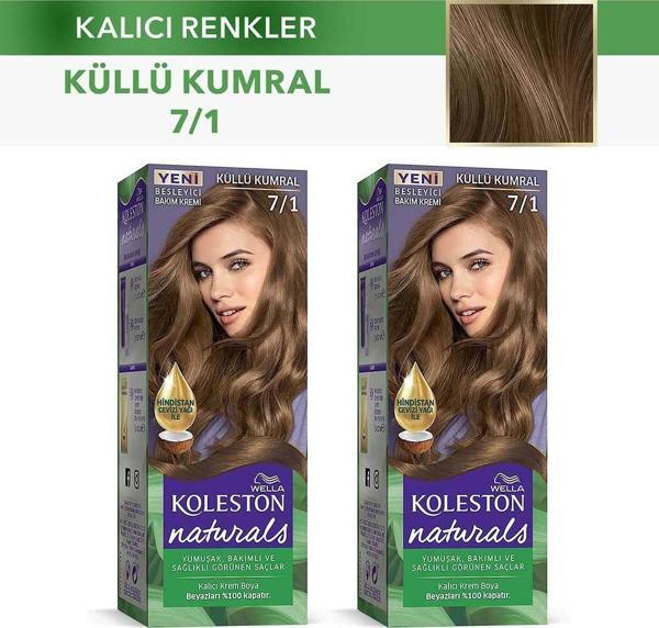 Wella Koleston Saç Boyası Naturals 7/1 Küllü Kumral X 2 Adet - Image 1