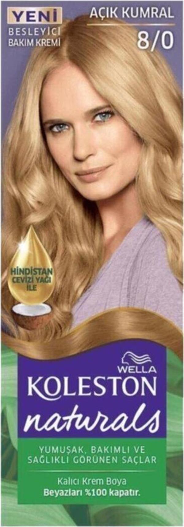 Wella Naturals Kalıcı Krem Boya 8/0 Açık Kumral- - Image 1