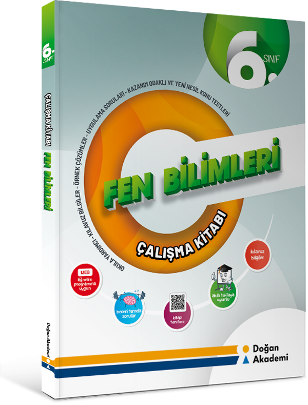 Doğan Akademi Yayınları 6. Sınıf Fen Bilimleri Çalışma Kitabı - Doğan Akademi - Image 1