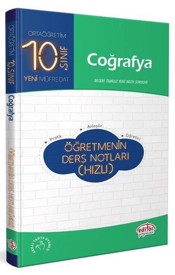 Editör Yayınları 10. Sınıf Coğrafya Hızlı Öğretmenin Ders Notları - Editör - Image 1