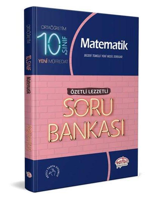 Editör Yayınları 10. Sınıf Matematik Soru Bankası Özetli Lezzetli - Editör - Image 1