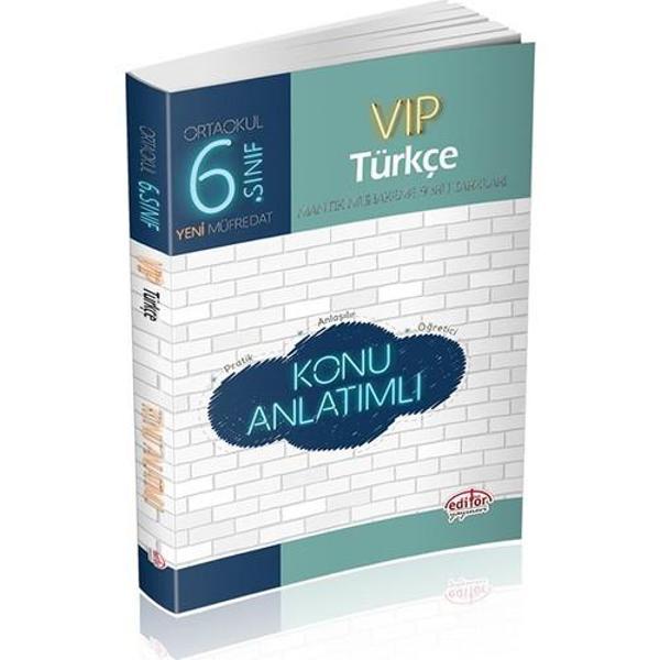 Editör Yayınları 6. Sınıf Türkçe Vip Konu Anlatımlı - Editör - Image 1