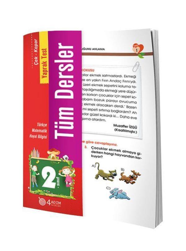 4 Adım Yayınları 2. Sınıf Tüm Dersler Yaprak Test - 4 Adım Yayınları - Image 1