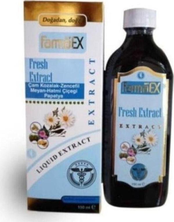 Farmaex My Fresh Extract Çam Kozalak Zencefil Meyan Hatmi Çiçeği Papatya Sıvı Ekstrakt 150 Ml - Image 1