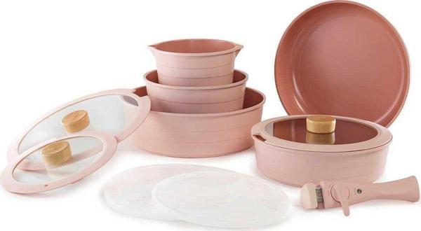 Midas Pembe Indüksiyon Büyük Set 11 Parça - Image 1