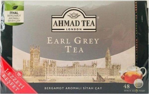Ahmad Tea Earl Grey 48 Demlik Süzen Poşet Çay 153G - Image 1
