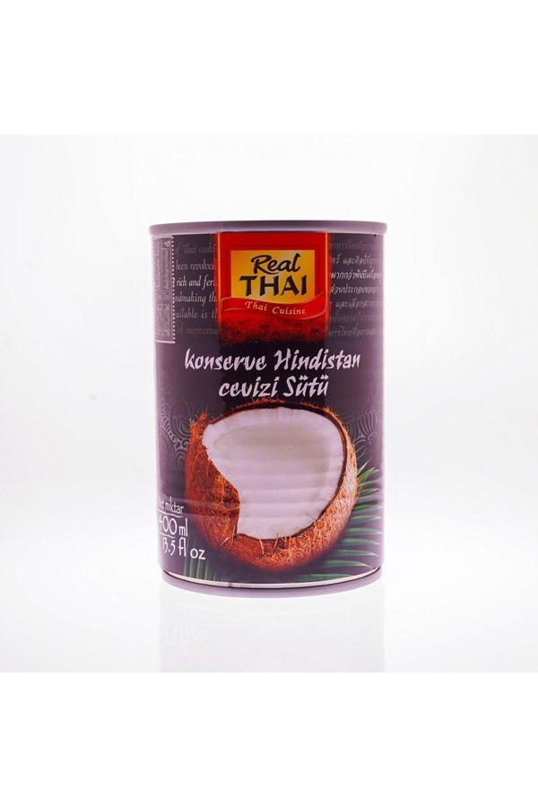 Real Thai Konserve Hindistan Cevizi Sütü 400 Ml - Image 1