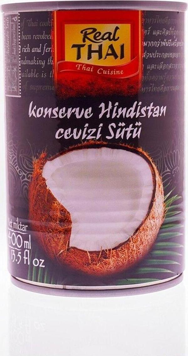 Real Thai Konserve Hindistan Cevizi Sütü 400 Ml - Image 1