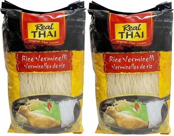 Real Thai Pirinç Şehriyesi Rice Vermicelli 375 Gr X2 Adet - Image 1