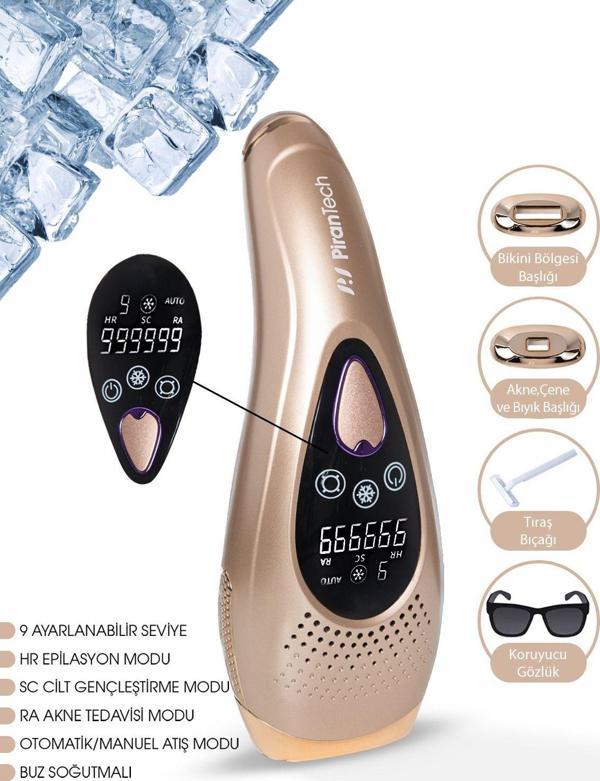 Bhrl-10 Lcd Ekranlı 9 Seviyeli Cilt Gençleştirici Buz Lazer Ipl Epilasyon Tüy Alma Aleti - Image 1