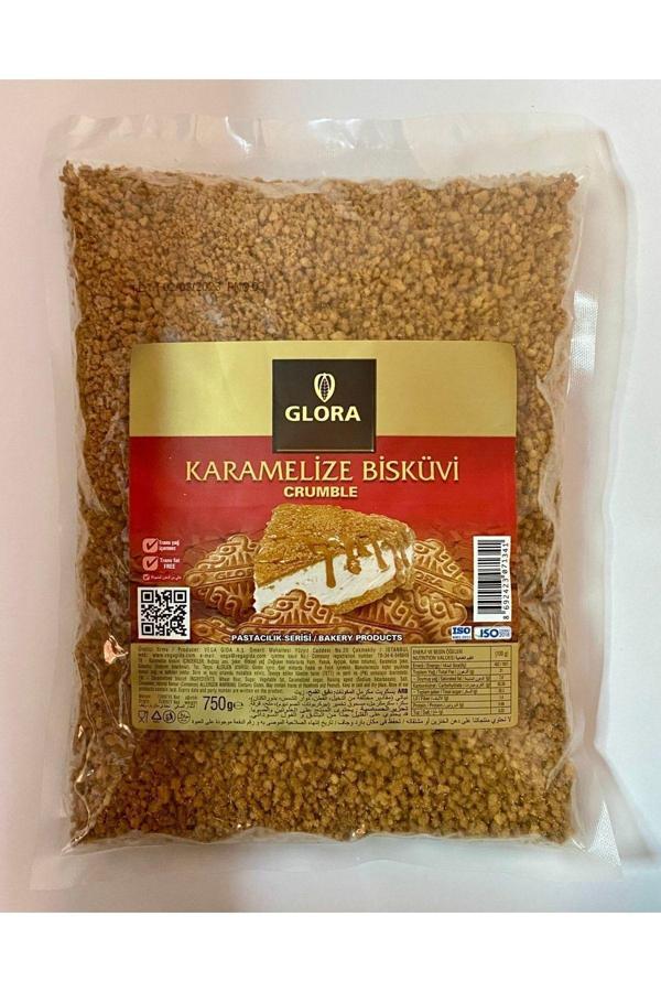 Glora Crumble 750 Gr Karamelize Bisküvi Kırıkları - Image 1