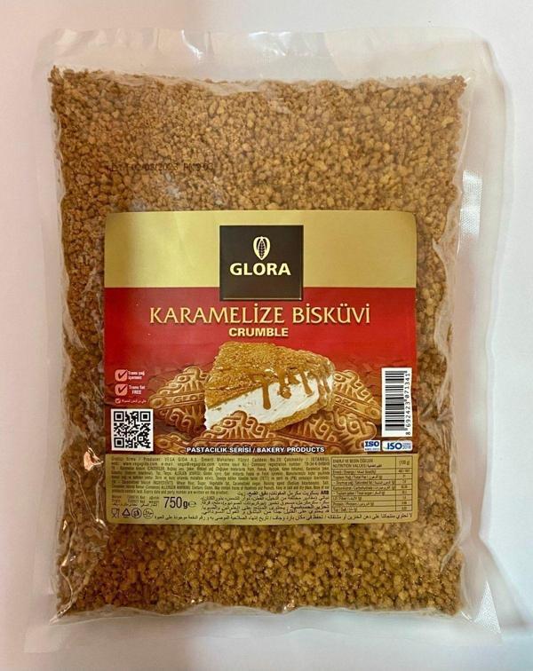 Glora Crumble 750 Gr Karamelize Bisküvi Kırıkları - Image 1