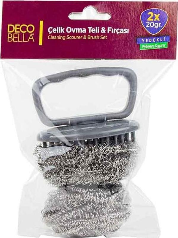 Çelik Ovma Teli Ovma Fırçası 2x20 gr. - Image 1