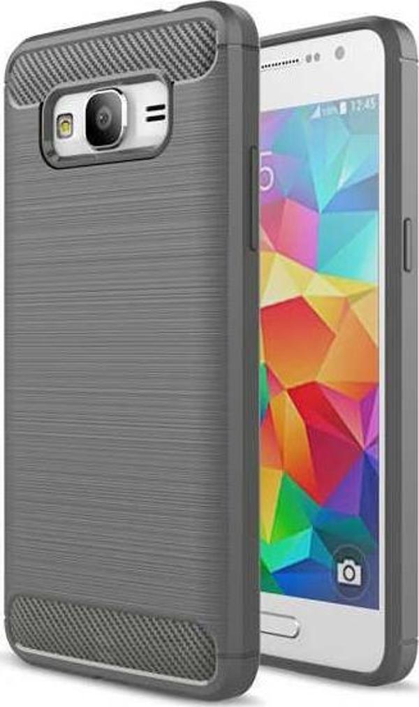 Samsung Galaxy J7 2016 ile Uyumlu Kamera Korumalı Darbe Önleyici Carbon Brushed Silikon Kılıf - Image 1