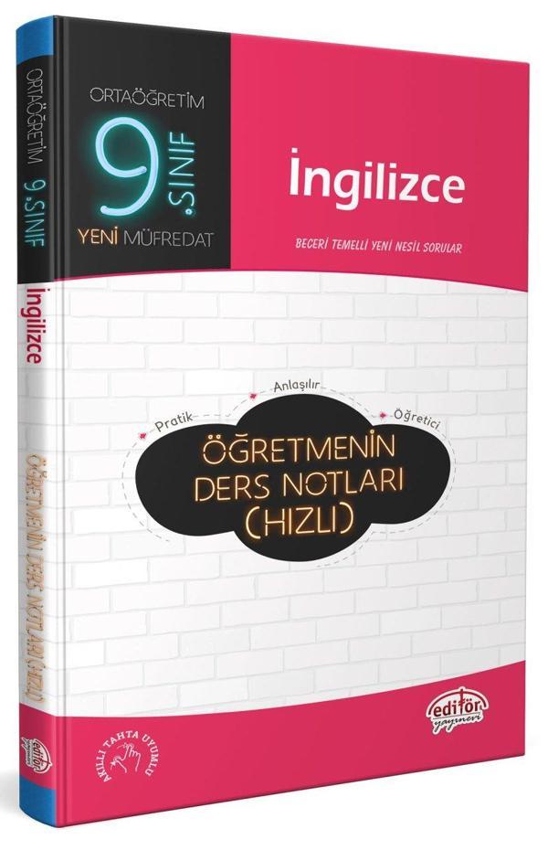Editör Yayınları 9. Sınıf İngilizce Hızlı Öğretmenin Ders Notları - Editör - Image 1