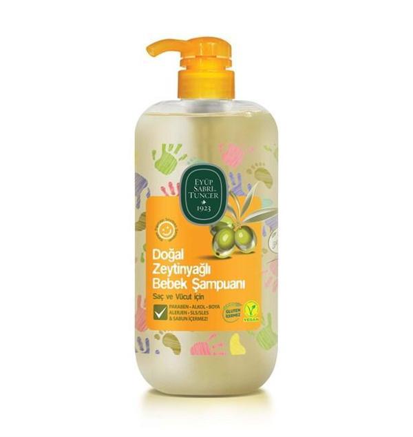 Eyüp Sabri Tuncer Doğal Zeytinyağlı Bebek Şampuanı 600x4 2400 ML - Image 1