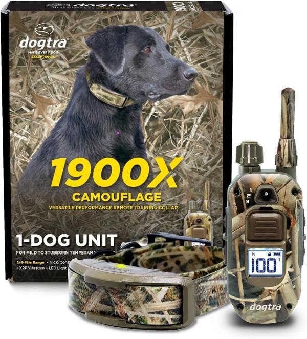 Dogtra 1900X Kamuflaj E-Collar Eğitimi Tasması - 3/4 Mil, 16+ Kg Köpekler - Image 1