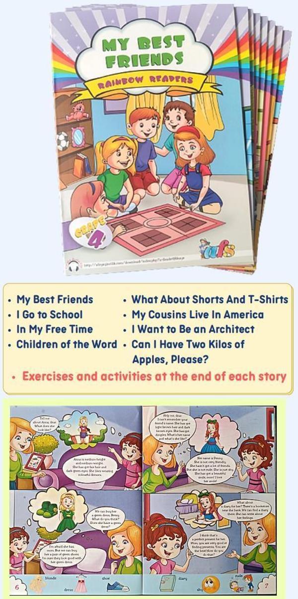 Afs Yayınları Rainbow Readers Grade 4 İngilizce Hikaye Seti 8Li - Kolektif - AFS Yayınları - Image 1