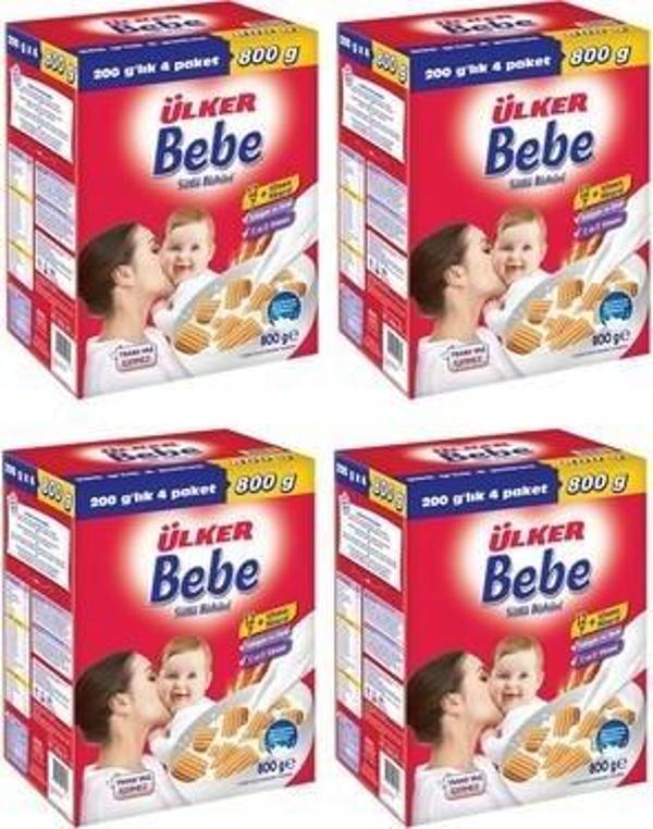 Ulker*Bebe Bısk.800Gr*4 Lu - Image 1