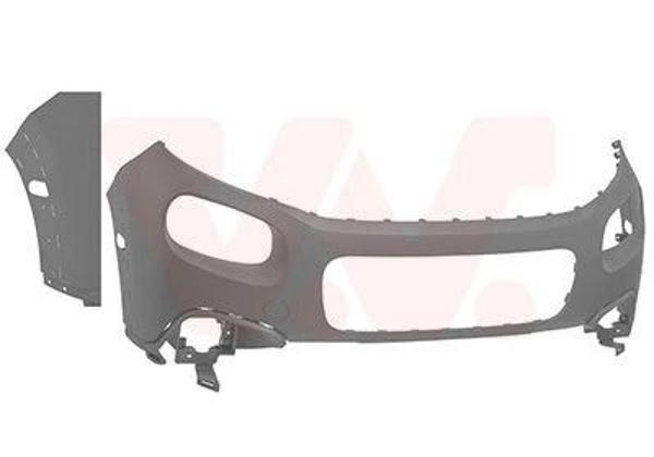 Citroen  C3  2016-2020  Ön Tampon Astarlı Gri/Dodik Delikli (Tyg) (Oem No:1618082680) - Image 1