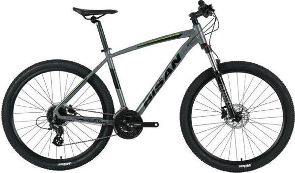 BİSAN MTX 7300 ERKEK DAĞ BİSİKLETİ 43 CM HD 27.5 JANT 24 VİTES METALİK GRİ YEŞİL - Image 1