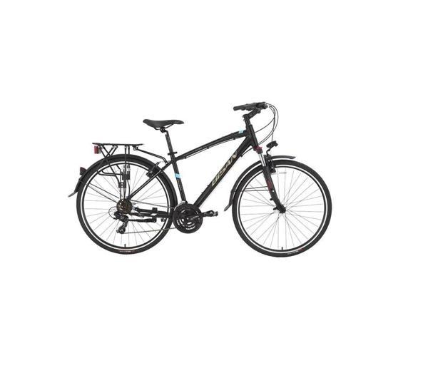 BİSAN TRX 8100 CITY ERKEK ŞEHİR BİSİKLETİ 460CM V 28 JANT 21 VİTES MAT SİYAH MAVİ - Image 1