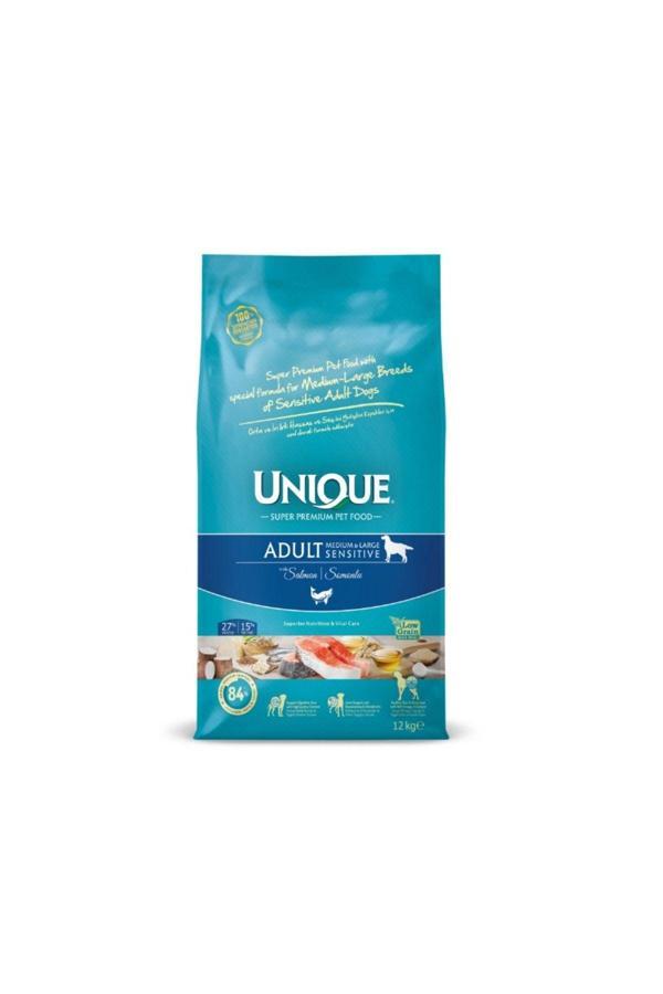 Unique Sensitive Orta Ve Iri Irk Yetişkin Köpek Maması Somonlu 12 Kg - Image 1