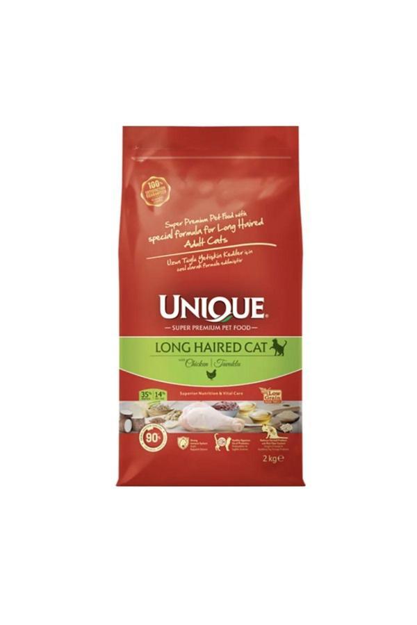 Unique Uzun Tüylü Yetişkin Kedi Maması Tavuklu 2Kg Long Haıred Cat - Image 1