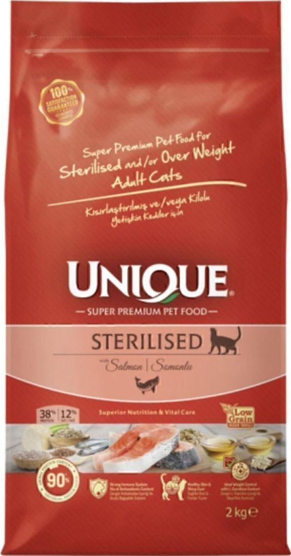 Unique Strelised Somonlu Kısır Kedi Maması 2 Kg - Image 1