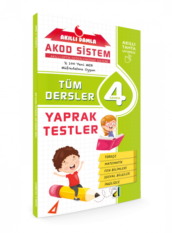 Damla Yayınları 4. Sınıf Akıllı Damla Tüm Dersler Yaprak Test - Damla Yayınevi - Image 1