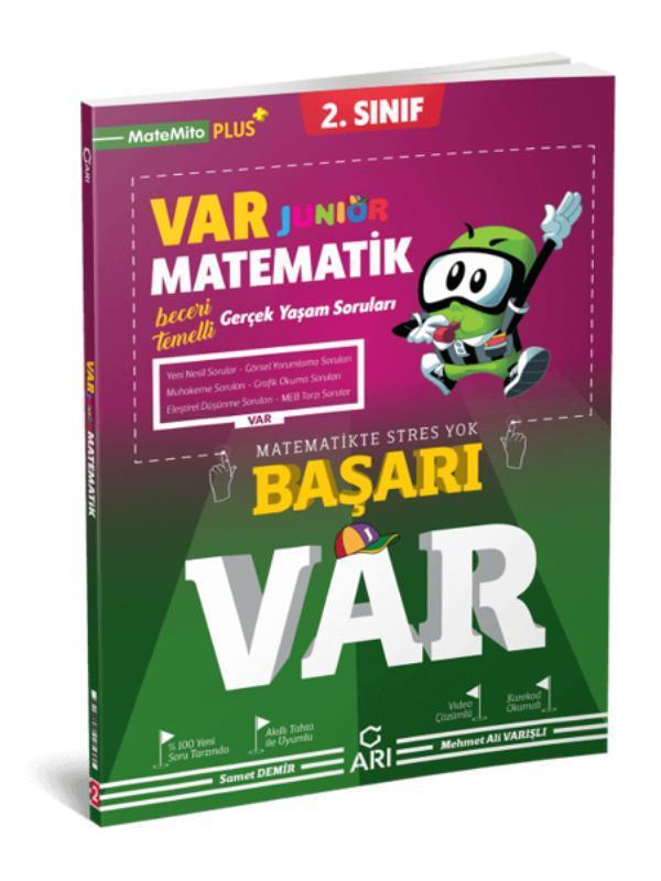 Arı Yayınları 2. Sınıf Matematik Var Junior Soru Bankası  - Arı Yayıncılık - Image 1