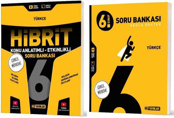 Hız 2026 6. Sınıf Türkçe Soru + Hibrit - Konu Seti 2 Kitap - Hız Yayınları - Image 1