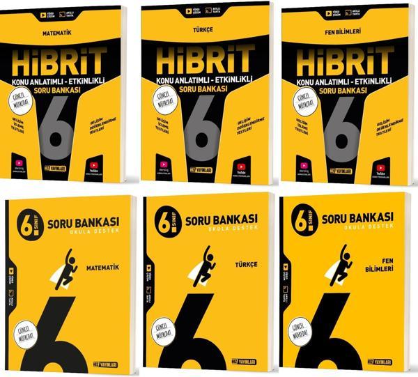 Hız 2026 6. Sınıf Matematik + Türkçe + Fen Soru + Hibrit - Konu Seti 6 Kitap - Hız Yayınları - Image 1