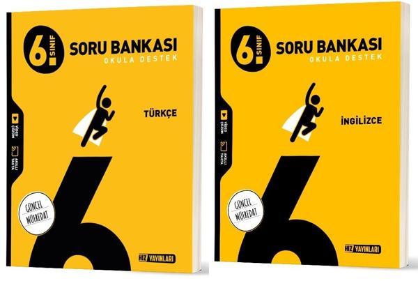 Hız 2026 6. Sınıf Türkçe + İngilizce Soru Bankası Seti 2 Kitap - Hız Yayınları - Image 1