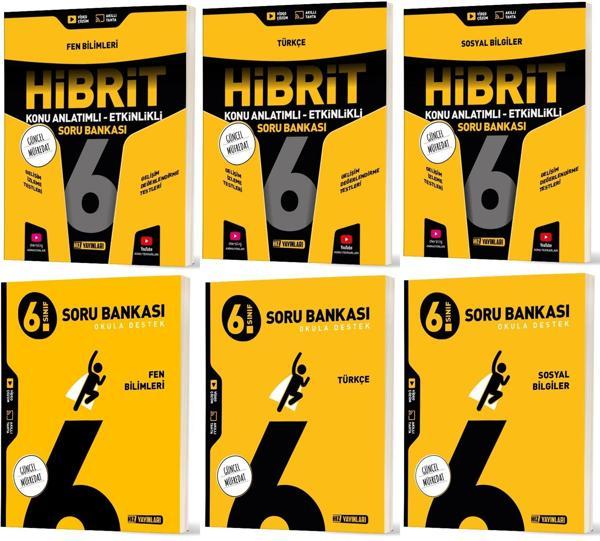 Hız 2026 6. Sınıf Fen Bilimleri + Türkçe + Sosyal Soru + Hibrit - Konu Seti 6 Kitap - Hız Yayınları - Image 1