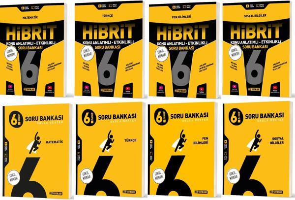 Hız 2026 6. Sınıf Matematik Türkçe Fen Sosyal Soru + Hibrit - Konu Seti 8 Kitap - Hız Yayınları - Image 1