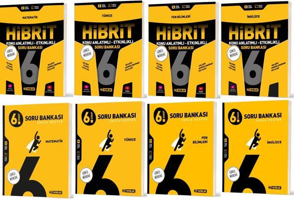 Hız 2026 6. Sınıf Matematik Türkçe Fen İngilizce Soru + Hibrit - Konu Seti 8 Kitap - Hız Yayınları - Image 1