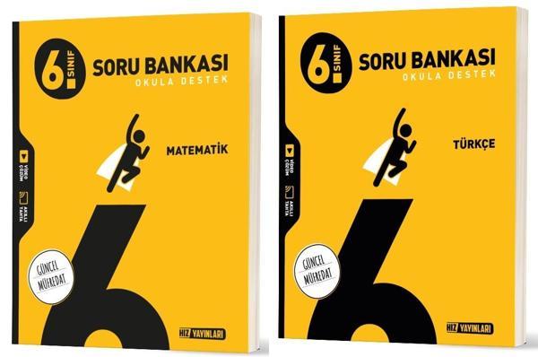 Hız 2026 6. Sınıf Matematik + Türkçe Soru Bankası Seti 2 Kitap - Hız Yayınları - Image 1