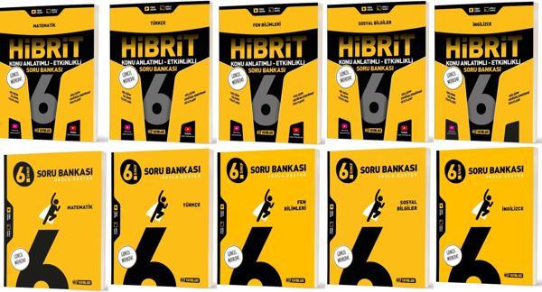 Hız 2026 6. Sınıf Matematik Türkçe Fen Sosyal İngilizce Soru + Hibrit - Konu Seti 10 Kitap - Hız Yayınları - Image 1