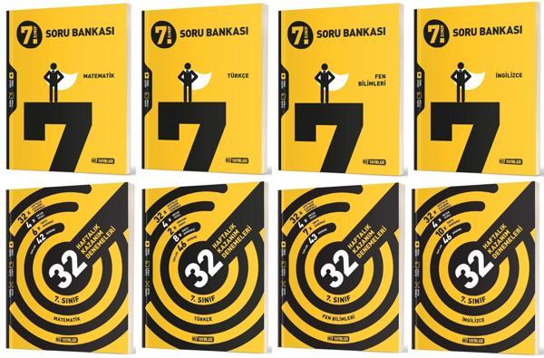Hız 2025 7. Sınıf Matematik Türkçe Fen İngilizce Soru + 36 Haftalık Deneme Seti 8 Kitap - Hız Yayınları - Image 1