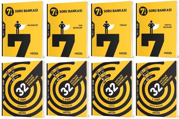 Hız 2025 7. Sınıf Matematik Türkçe Fen Sosyal İngilizce Soru + 36 Haftalık Deneme Seti 10 Kitap - Hız Yayınları - Image 1