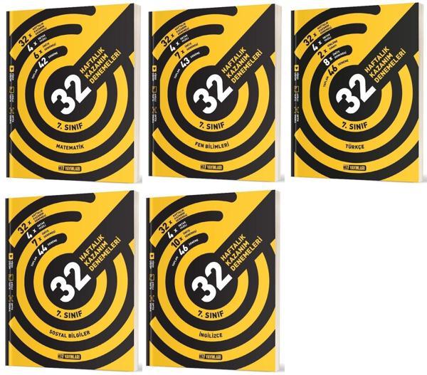 Hız 2025 7. Sınıf Tüm Dersler 36 Haftalık Deneme Seti 5 Kitap - Hız Yayınları - Image 1