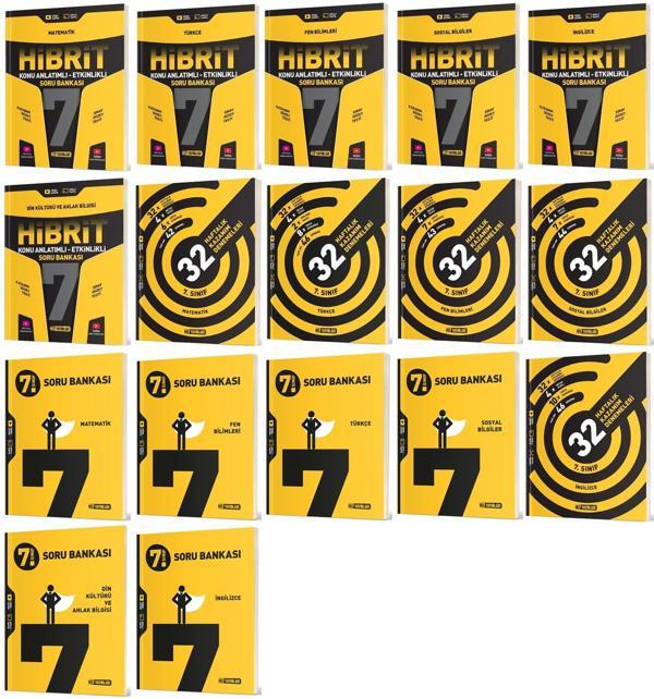 Hız 2025 7. Sınıf Tüm Dersler Soru Bankası + Hibrit Konu Anlatımlı + 36 Haftalık Deneme Seti 17 Kitap - Hız Yayınları - Image 1