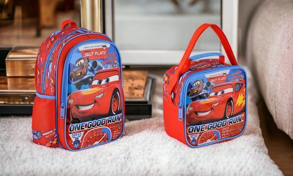 Disney Cars Lisanslı İlkokul Çantası 2 Bölmeli HAWK ONE ve Beslenme Çantası - Image 1