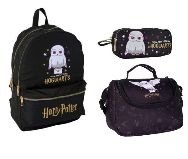 HARRY POTTER SİYAH Okul Çantası,Beslenme Çantası ve Kalem Kutu - Image 1