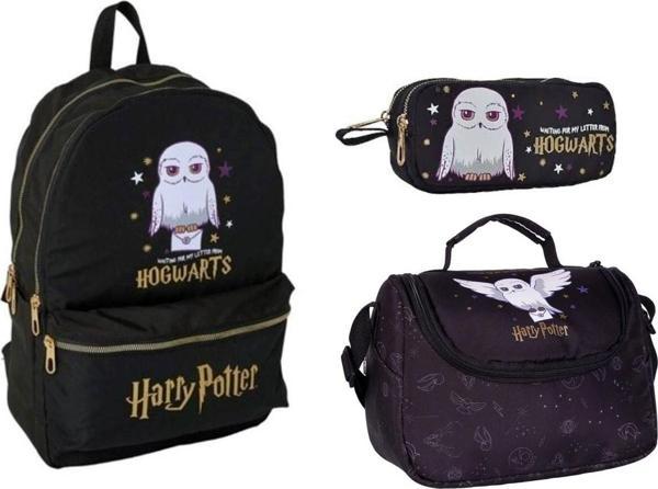 HARRY POTTER SİYAH Okul Çantası,Beslenme Çantası ve Kalem Kutu - Image 1