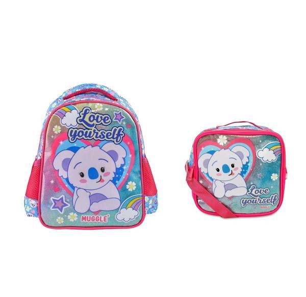 Kız Çocuk Muggle Cute Koala Anaokulu Çantası ve Beslenme Çantası - Image 1