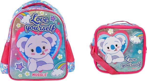 Kız Çocuk Muggle Cute Koala Anaokulu Çantası ve Beslenme Çantası - Image 1