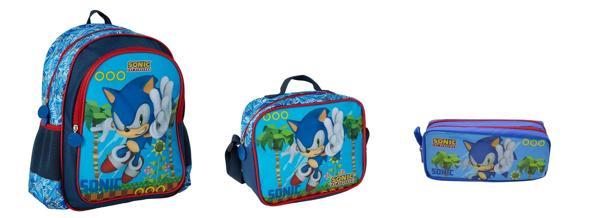 Sonic Okul Çantası ,Beslenme Çantası ve Kalemlik - Image 1