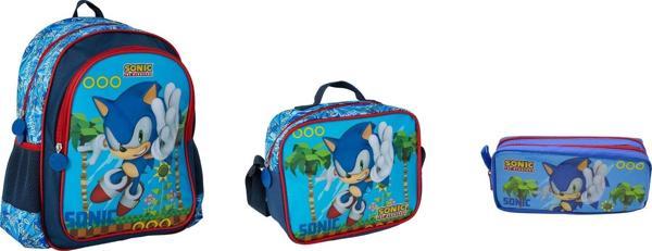 Sonic Okul Çantası ,Beslenme Çantası ve Kalemlik - Image 1